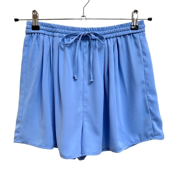 J. Crew Mercantile Shorts Easy Pull On Drawstring High-Rise Blue, Size Small - Picture 2 of 6